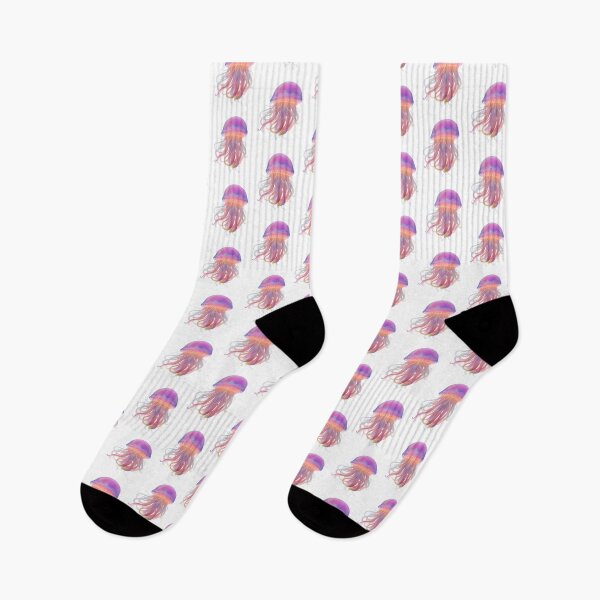 Item preview, rainbow jellyfish in the blue sea designed and sold by jkrphoto.