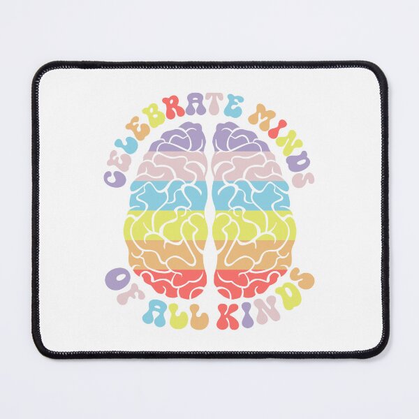Item preview, Celebrate Minds of All Kinds - Brain - Pastel Colors - Applied Behavior Analysis - ABA - Behavioral therapy designed and sold by Ausome  Behavior.