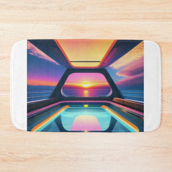 Item preview, A colorful sunset inside a spaceship built for swimming designed and sold by ac-virtualshop.