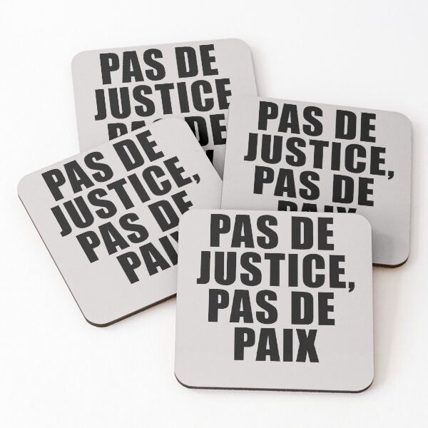 Aperçu de l'œuvre PAS DE JUSTICE, PAS DE PAIX PAS DE JUSTICE PAS DE PAIX créée et vendue par LoveAndDefiance.