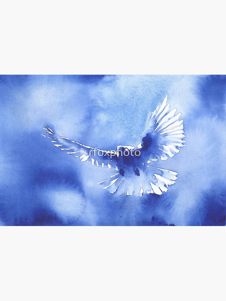 Unique Wall hanging of blue doves. online Vitreous enamel. Handmade frame in soft white colour.