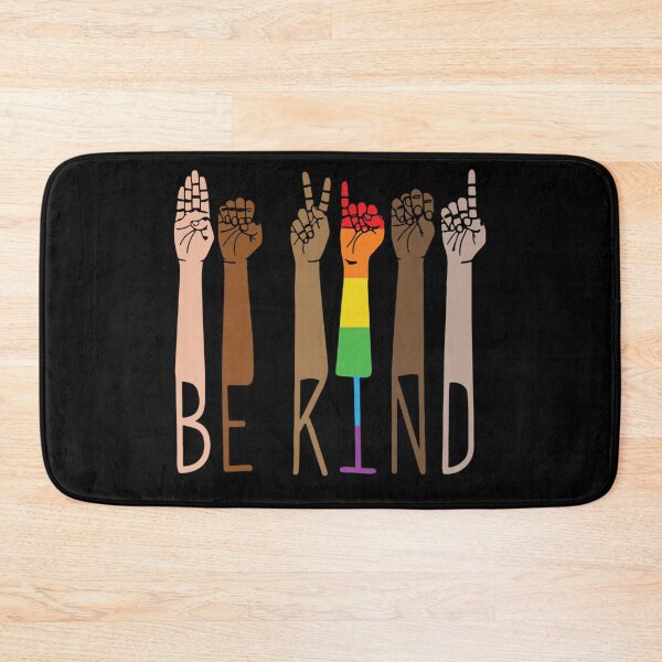 Item preview, Be Kind. LGBTQ Pride designed and sold by Subtle Pride Shop.