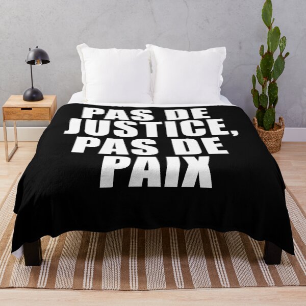 Item preview, PAS DE JUSTICE, PAS DE PAIX NO JUSTICE NO PEACE designed and sold by LoveAndDefiance.