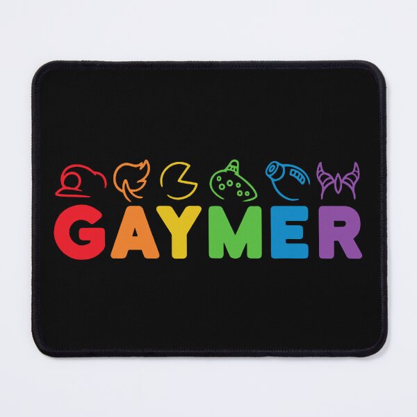Item preview, Gaymer Rainbow. LGBTQ Pride designed and sold by Subtle Pride Shop.