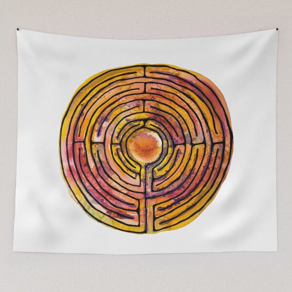 Item preview, Watercolor Labyrinth  designed and sold by heartsake.