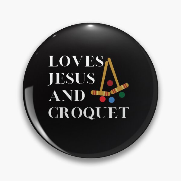 Item preview, Loves Jesus And Croquet Spritual Wicket Game Mallet designed and sold by MagicSD Designs.