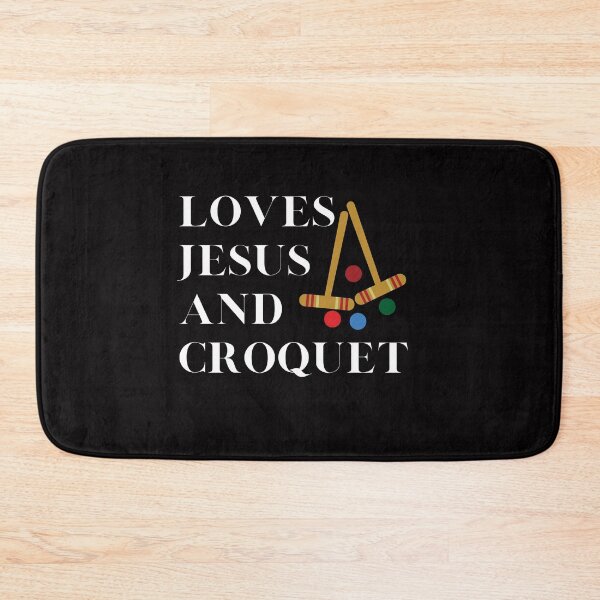 Item preview, Loves Jesus And Croquet Spritual Wicket Game Mallet designed and sold by MagicSD Designs.