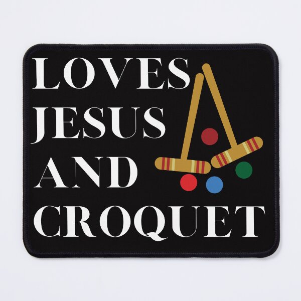 Item preview, Loves Jesus And Croquet Spritual Wicket Game Mallet designed and sold by MagicSD Designs.