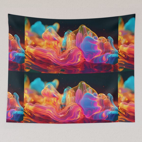 Artikelvorschau, Psychedelic Tapestry, Bedroom Wall Decor, Wall Hanging Trippy Tapestry, Trippy Room Decor, Aesthetic Wall Decor, Psychedelic Tapestry entworfen und verkauft von TileTango.