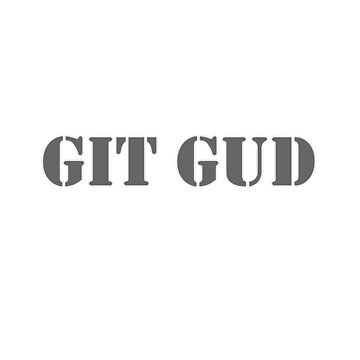 Git Gud Sticker  The Skelly Squad Store
