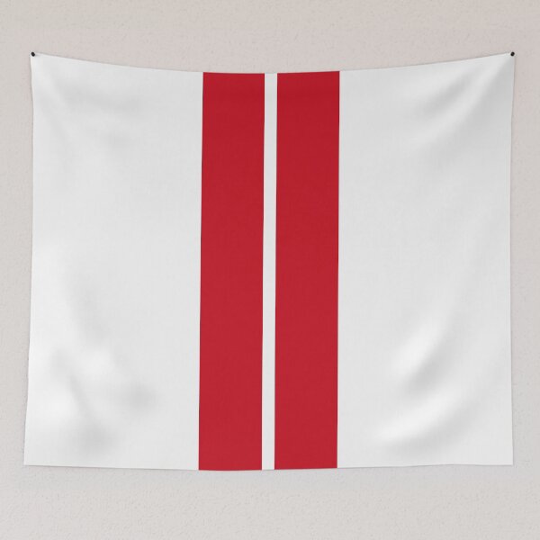 Item preview, Racing Stripes (Red on white) designed and sold by STUDIO-72.