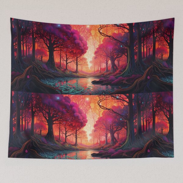 Artikelvorschau, Psychedelic Tapestry, Bedroom Wall Decor, Wall Hanging Trippy Tapestry, Trippy Room Decor, Aesthetic Wall Decor, Psychedelic Tapestry entworfen und verkauft von TileTango.