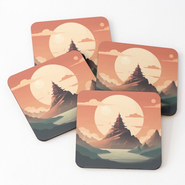 Item preview, Air temple at sunset designed and sold by schamsyy.
