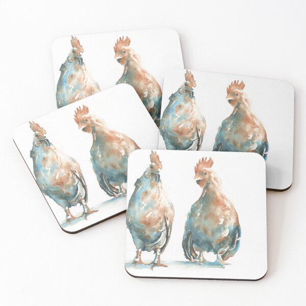 Item preview, Colorful rooster watercolor painting kids room decor animal  designed and sold by rfoxphoto.