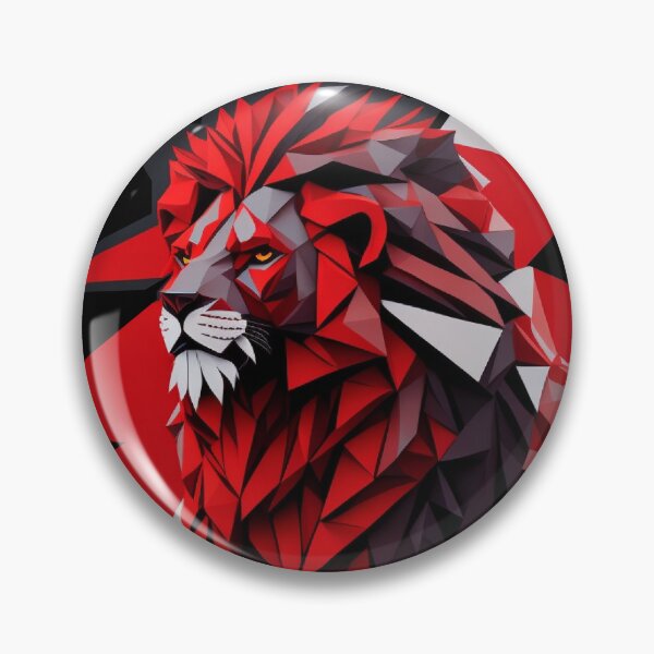 Item preview, In the Shadows of the Crimson King lion designed and sold by hudaG.