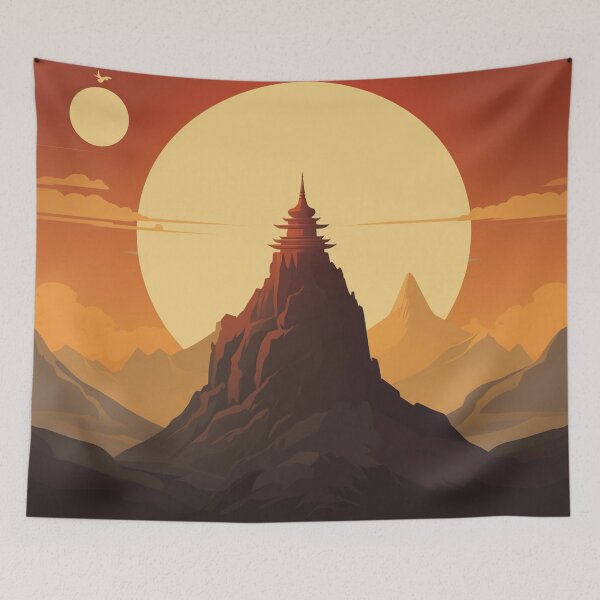 Item preview, Air temple at night designed and sold by schamsyy.