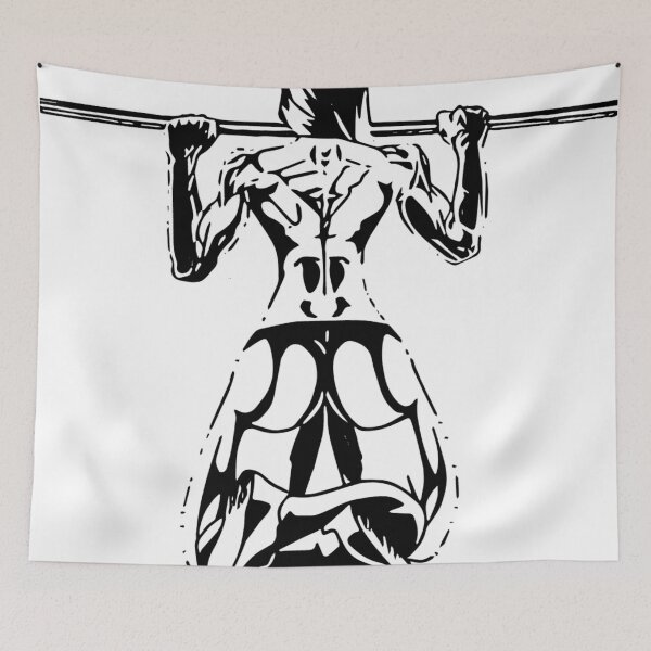 Item preview, Pulll-Ups Workout - FITNESS Collection - Black and White designed and sold by noirnoire.