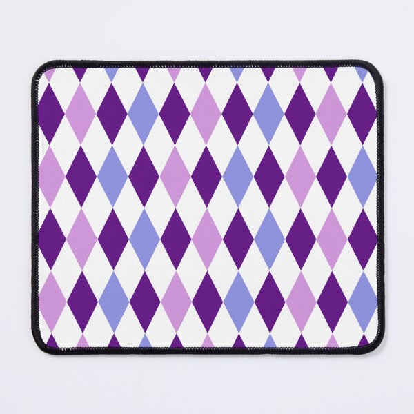 Item preview, harlequin purple lavender blue diamond pattern || geometric shapes designed and sold by wordznart.