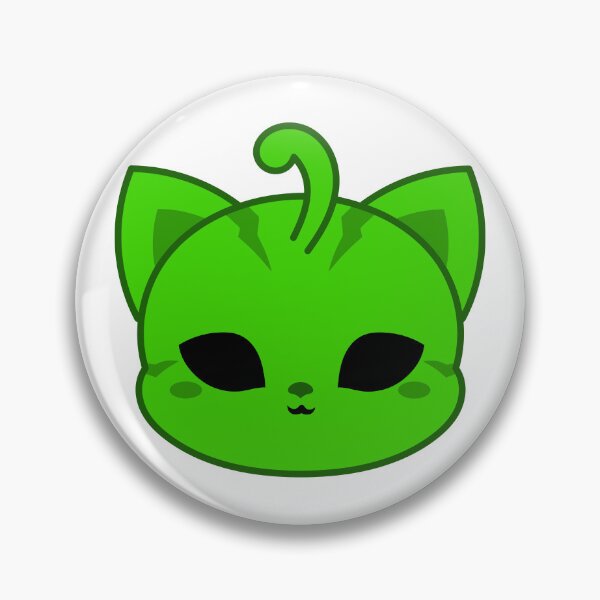 Item preview, Green Alien Cat designed and sold by CityAnime.