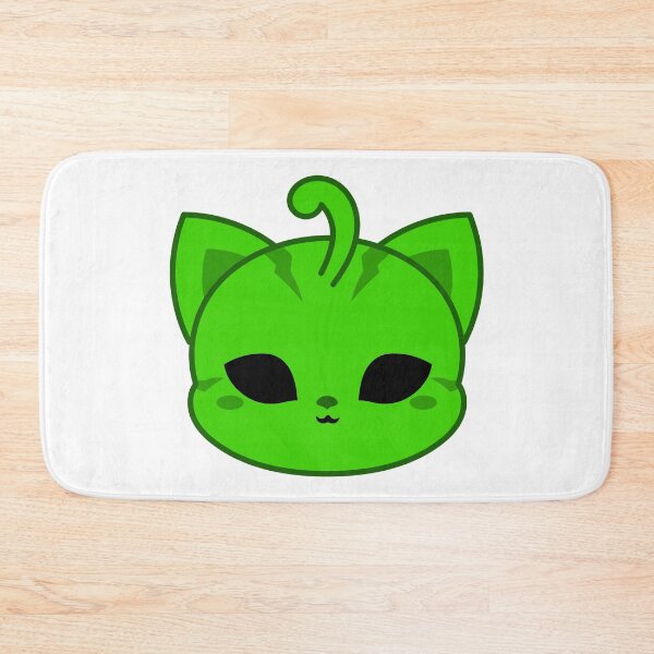 Item preview, Green Alien Cat designed and sold by CityAnime.