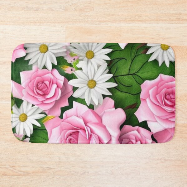 Aperçu de l'œuvre Motif floral rose créée et vendue par digitallyyour.
