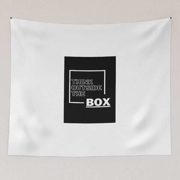 Item preview, Think outside the box designed and sold by brick-red-print.