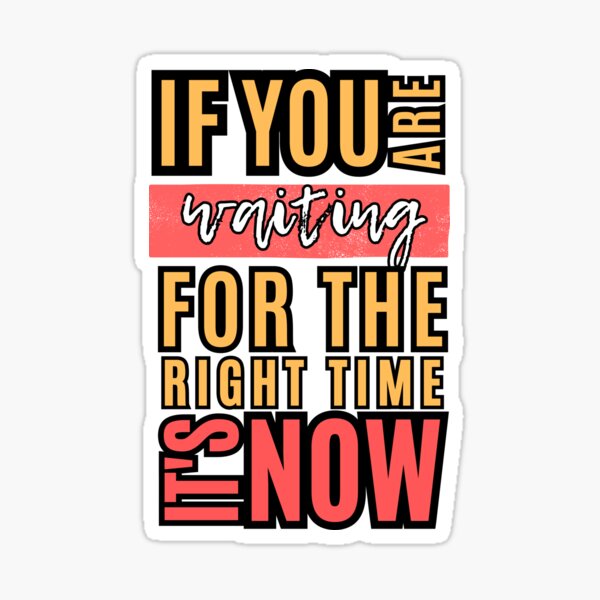 patiently waiting :) light mode Sticker for Sale by guillotines