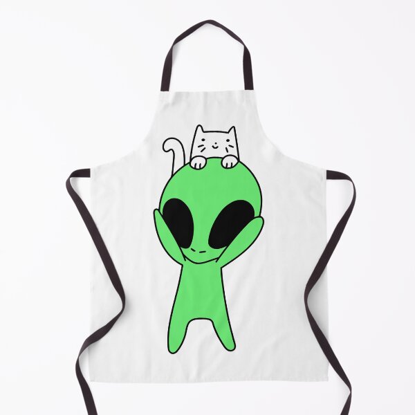 Item preview, Green Alien and White Cat designed and sold by CityAnime.