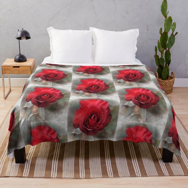 Item preview, Red Rose Bloom In Watercolor designed and sold by KirtTisdale.