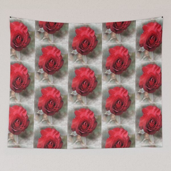 Item preview, Red Rose Bloom In Watercolor designed and sold by KirtTisdale.