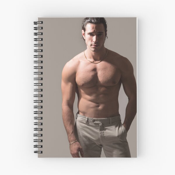 Item preview, Three quarters shot of handsome shirtless athletic young man designed and sold by Mercurius-M.