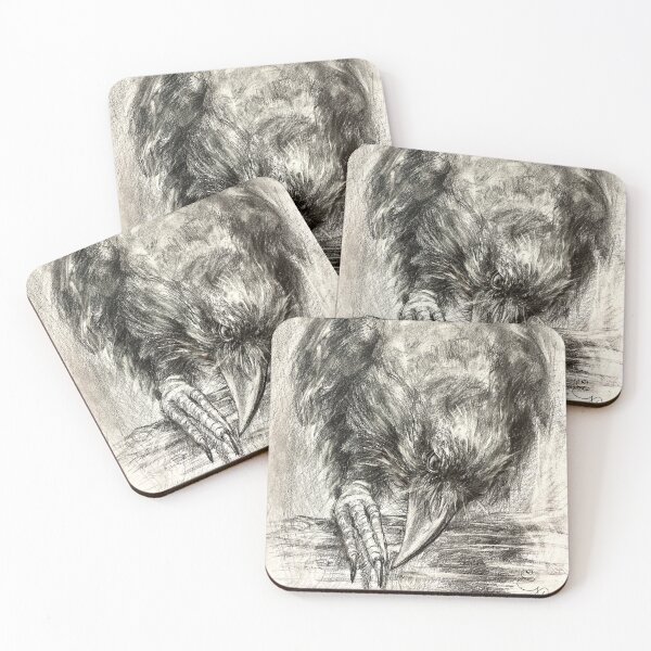 Item preview, Hermoso cuervo blanco y negro. designed and sold by Elena Reutova.