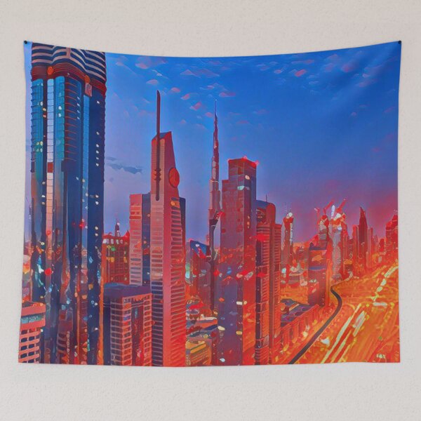 Aperçu de l'œuvre Lever du soleil de Dubaï créée et vendue par MYSLc.