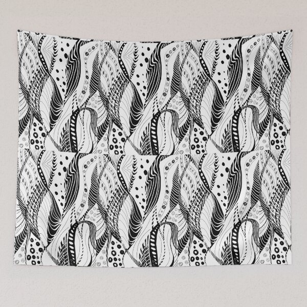 Item preview, Black and white doodle  designed and sold by Noreen Motamed.