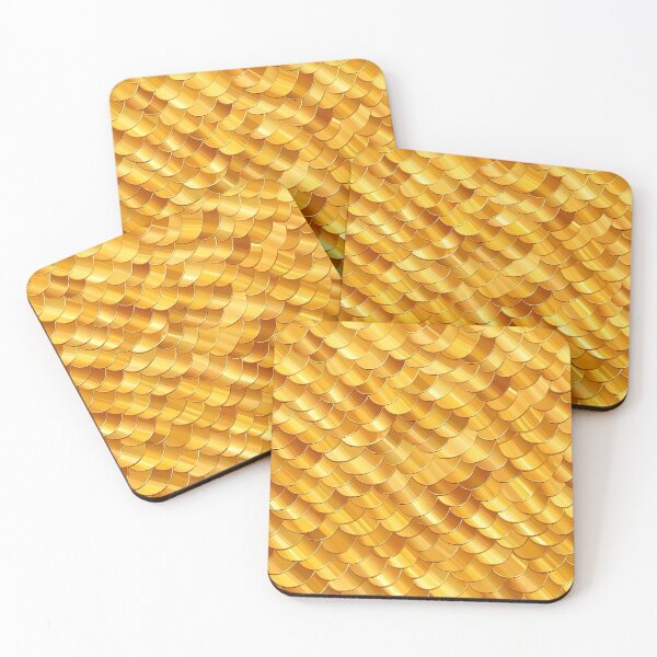 Item preview, Radiant Golden Fish Scale Design designed and sold by imaginariumlab.
