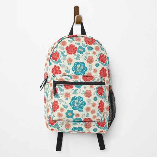 Item preview, Minimal Red and Blue Flowers designed and sold by I-A-Troy.