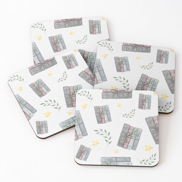 Item preview, Watercolor Bookish Light Book Illustration Pattern with Plants designed and sold by Simply Magic Supply.