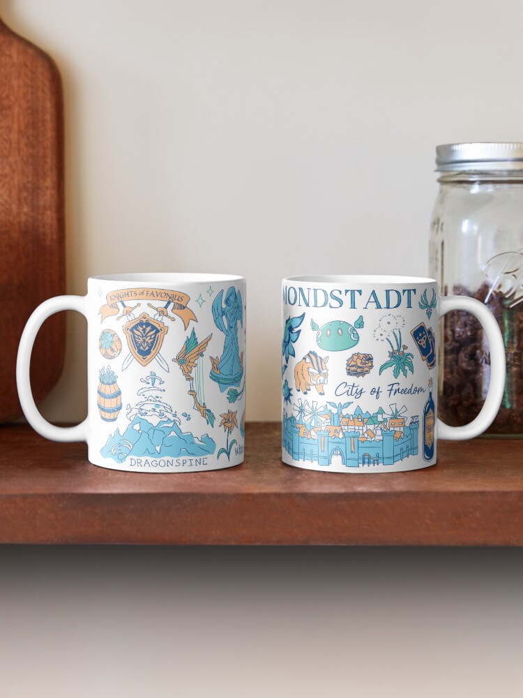 Thumbnail 2 of 6, Coffee Mug, Mondstadt - Been There Series - Teyvat designed and sold by oriana132.