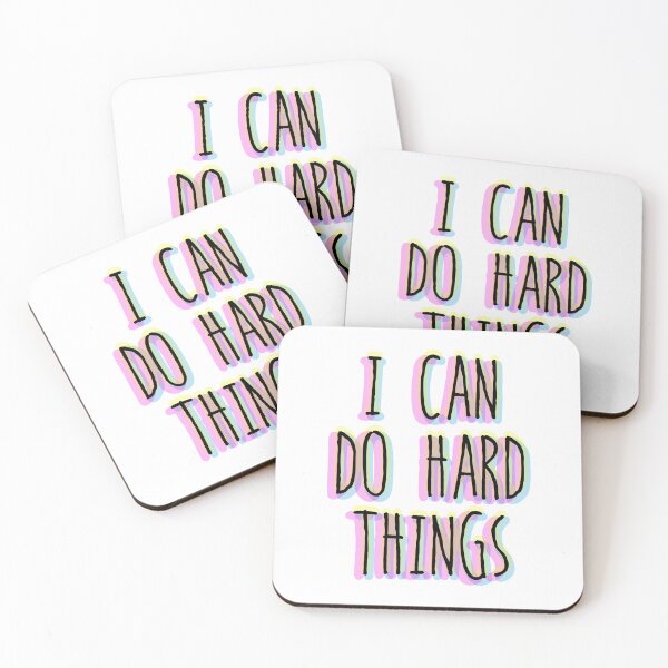 Item preview, i can do hard things Positive Vibes designed and sold by PatternsFTW.