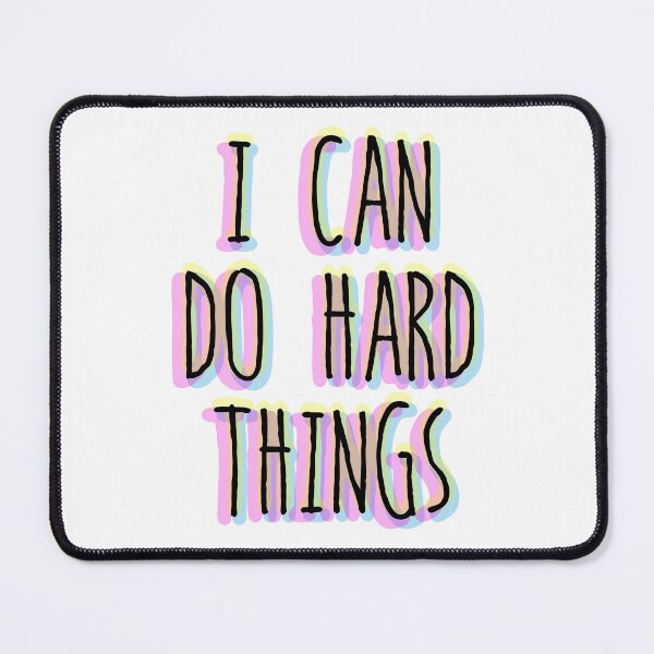 Item preview, i can do hard things Positive Vibes designed and sold by PatternsFTW.