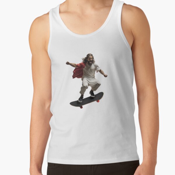 Jesus T-pose With Skateboard Everclear Meme Crewneck 