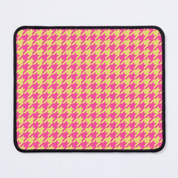 Item preview, Houndstooth Pattern Hot Pink and Yellow designed and sold by tonymagnerart.