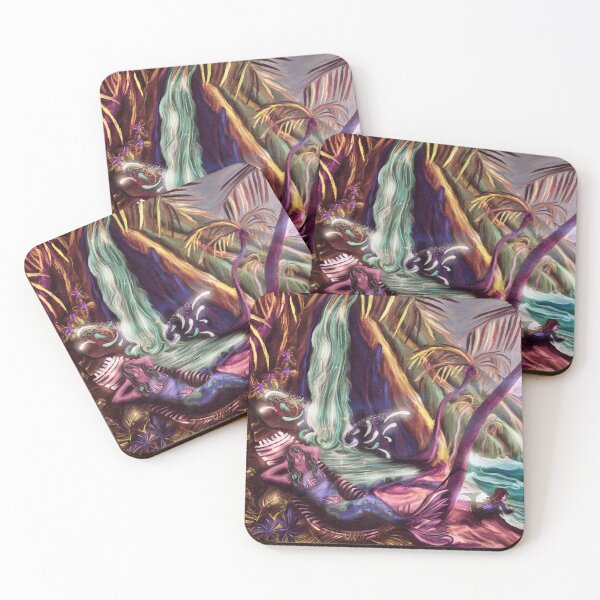 Item preview, Mermaid Mom And Baby At The Beach designed and sold by sunnthreads.