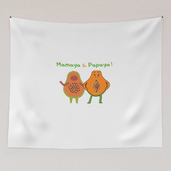 Item preview, Mamaya and papaya funny fruit design, for papaya lovers designed and sold by Lovegesture.