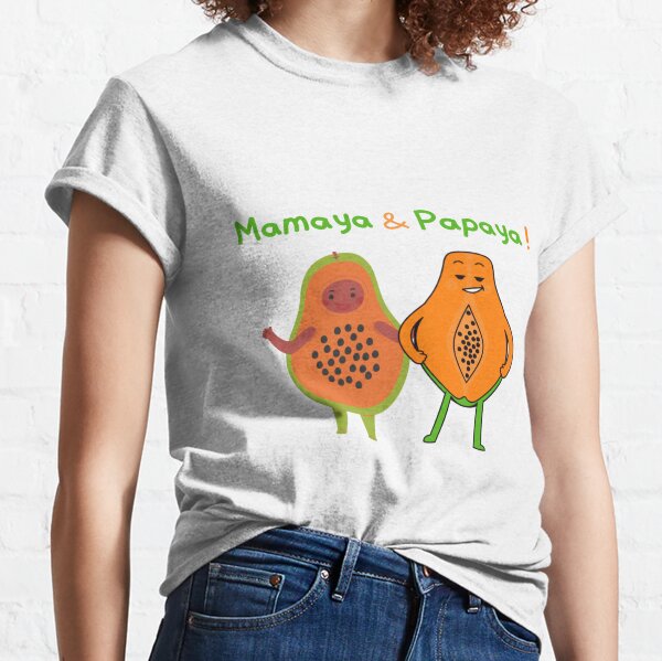 Papaya T-shirt - black on orange – Divino7