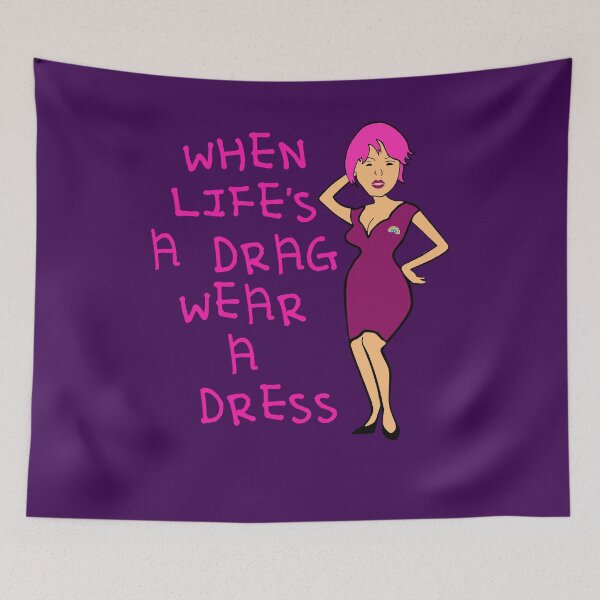 Item preview, When Lifes A Drag Wear A Dress Fun IDD Quote designed and sold by taiche.