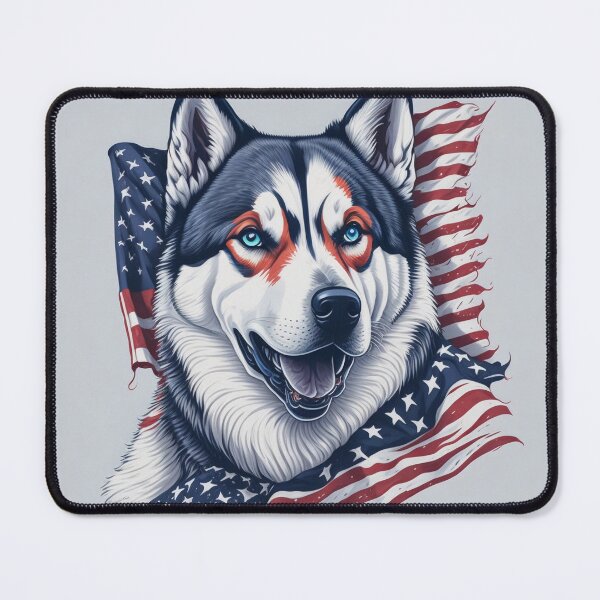 Item preview, Star-Spangled Husky designed and sold by Moxytrend.