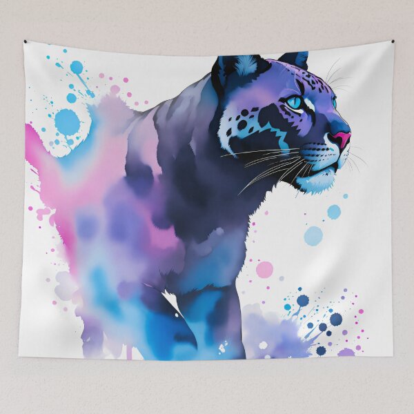 Item preview, Panther watercolor art designed and sold by bouinga.