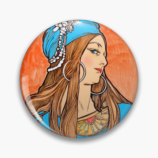 Item preview, Vintage Stained Glass Lady Remix designed and sold by SpiritedArtwork.