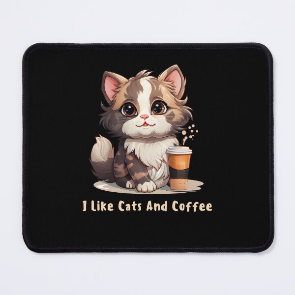 Item preview, I Like Cats And Coffee designed and sold by FuelForTheSoul.